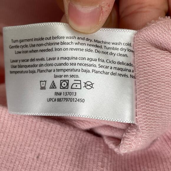 Wildfox pink tunic graphic pullover sweater shirt "Coffee & Sunshine" size XL - Picture 8 of 11